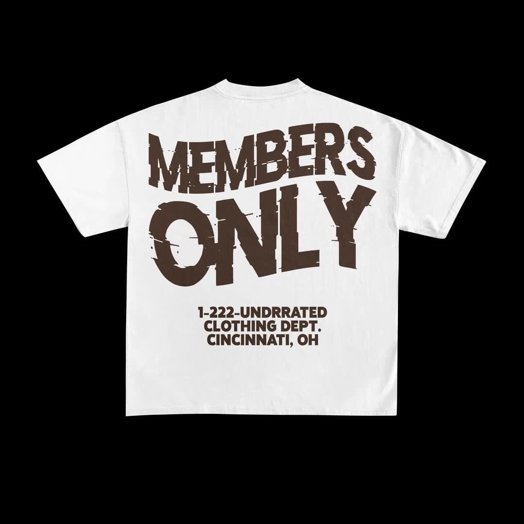 Members Only Tee (White)