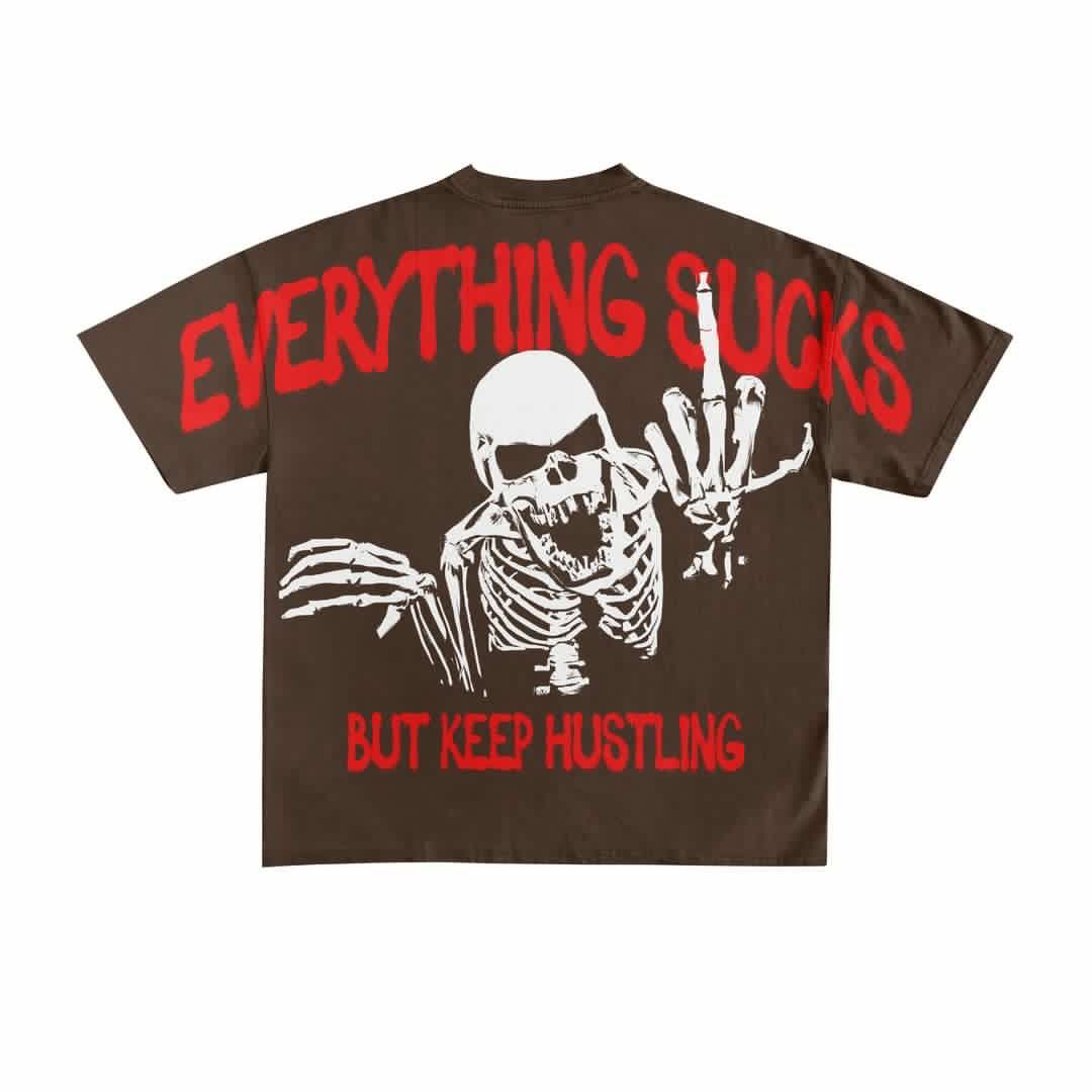 Everything Sucks Tee (Brown)