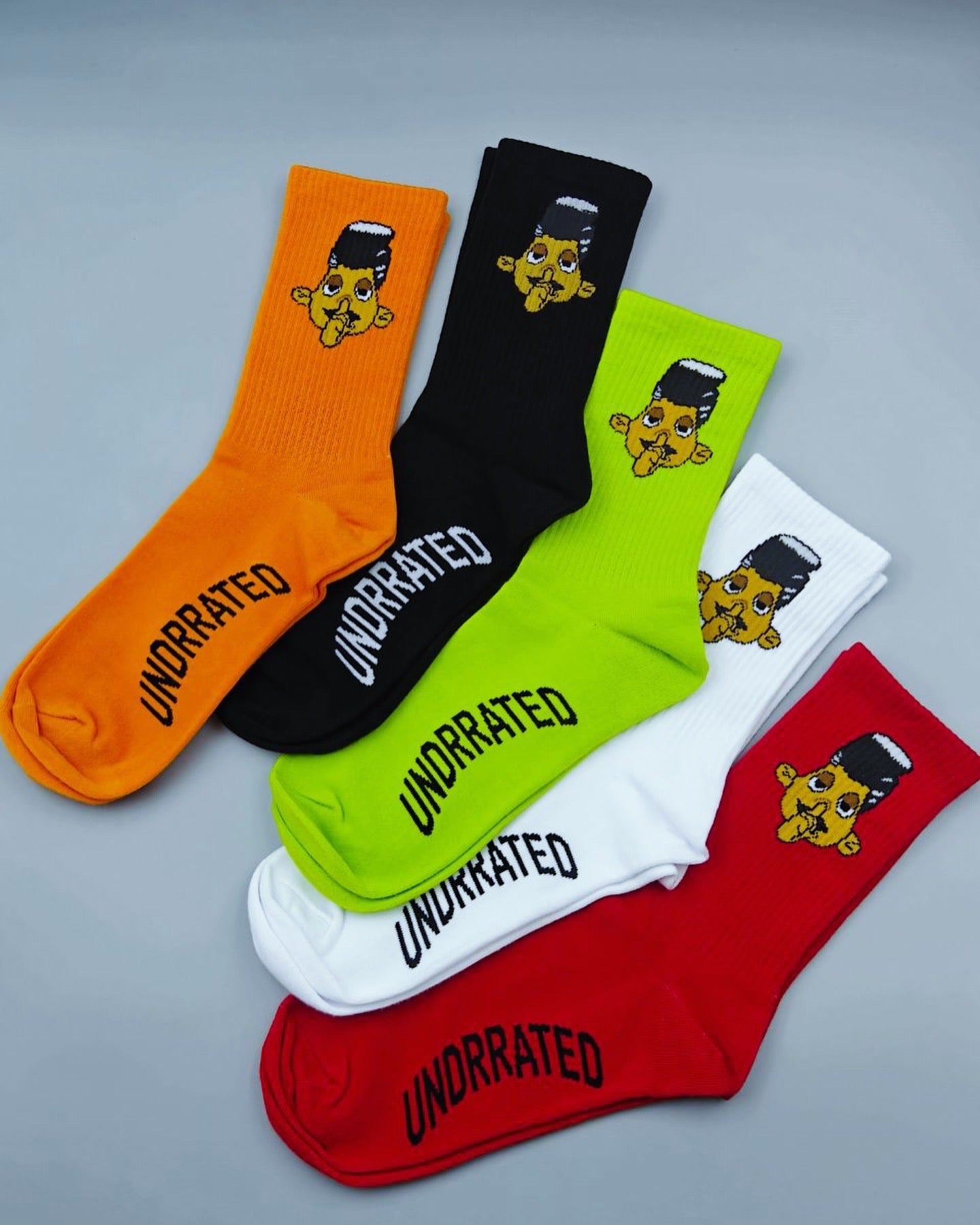 Cartoon Logo Socks