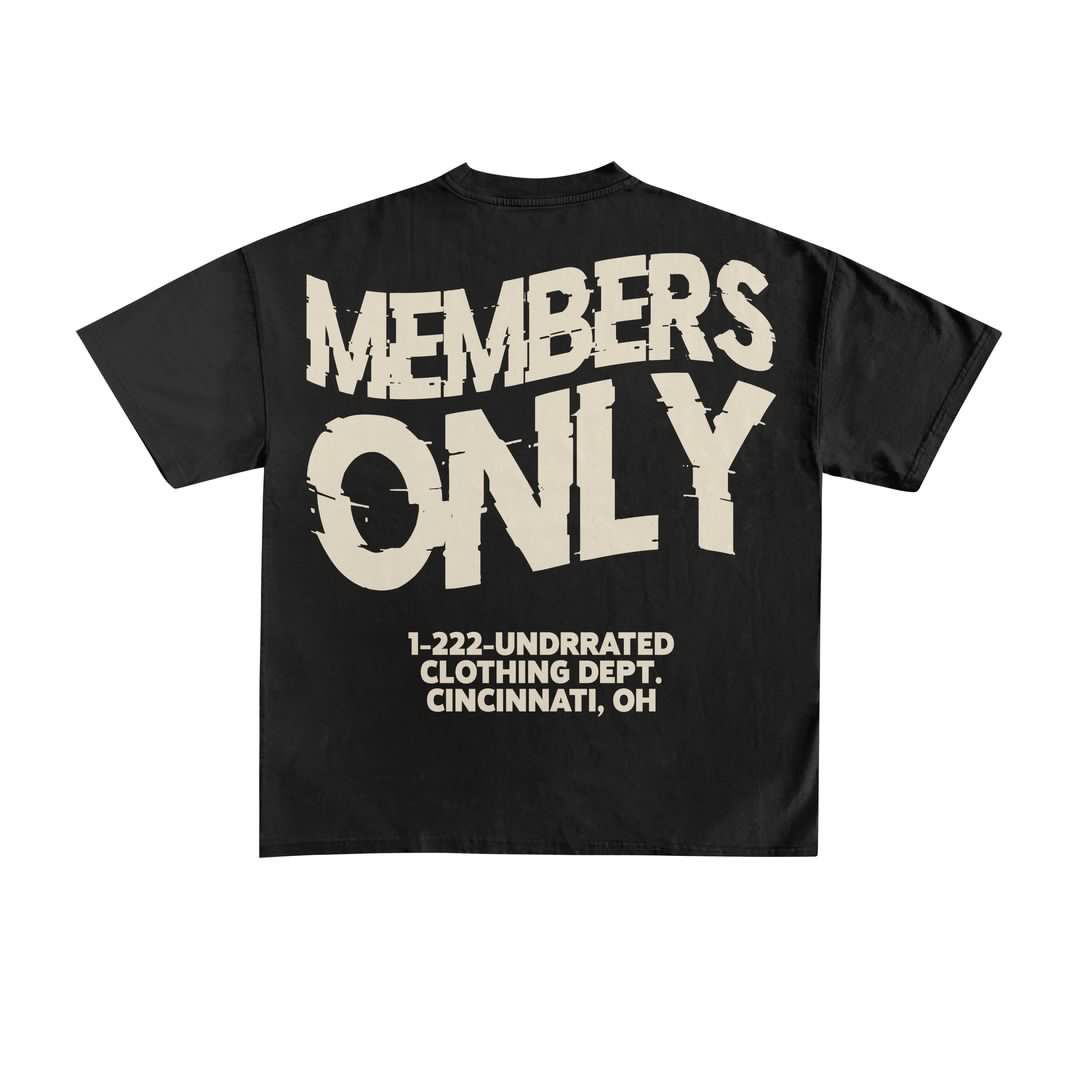 Members Only Tee (Black)