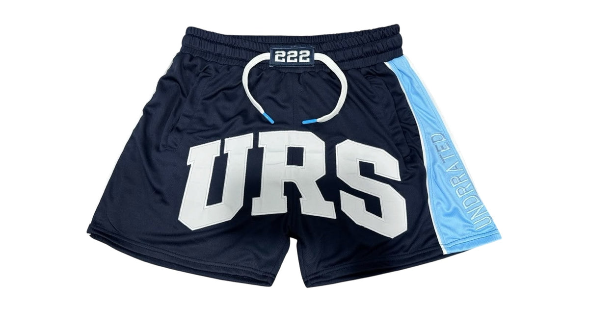 Midnight Ice — URS 222 mesh shorts, front view