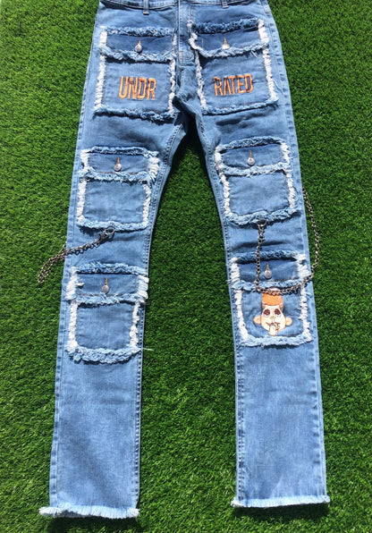 Acid Wash DenimPants